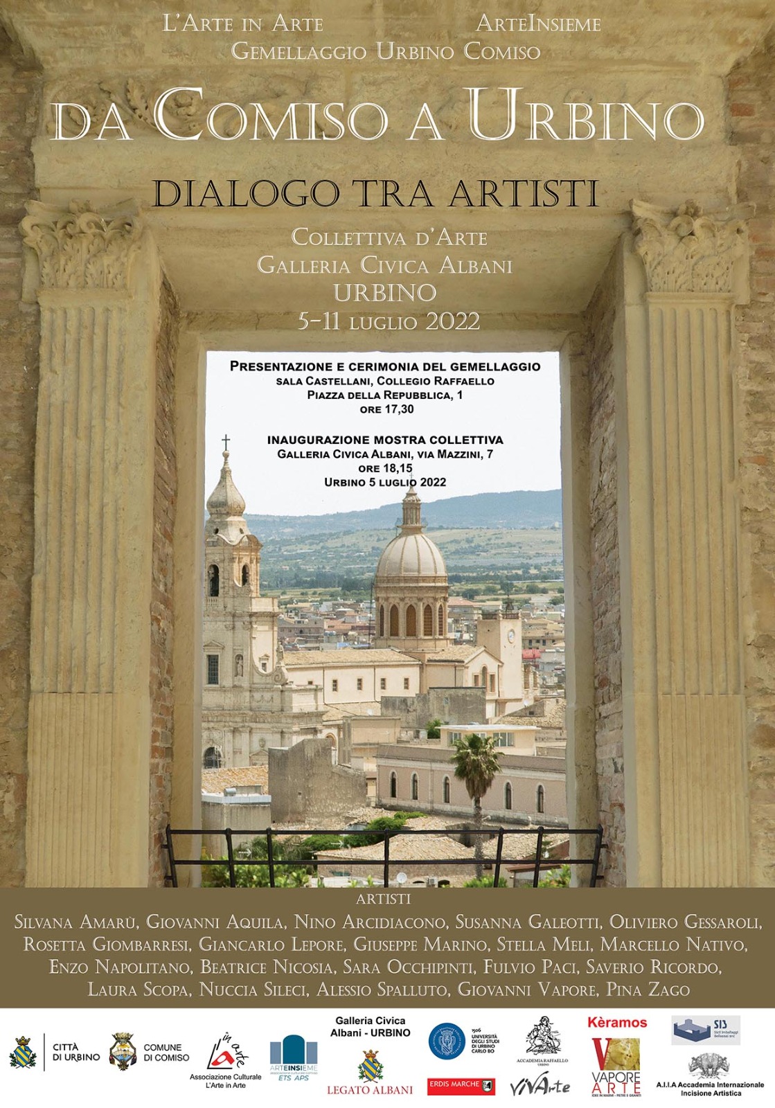 Da Comiso a Urbino: dialogo tra artisti